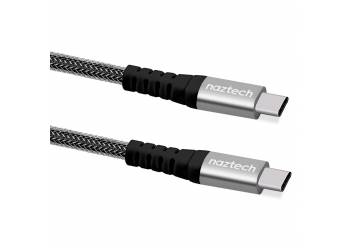 NAZTECH - Braided USB-C to USB-C 2.0 Charge & Sync Cable-Black