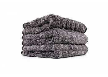 THE RAG COMPANY - The Gauntlet Hybrid Twist Wheel Towel - Grey - 12 x 12 - 3 pack
